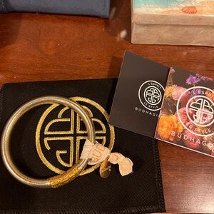 Budhagirl Gold XL Bangle Bracelet